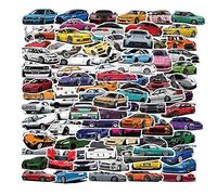 100 Piezas Coche Pegatinas para Niños y Niñas,Adolescentes,Portátiles,Maleta,Bicicletas,Monopatín,Guitarra,Casco,Equipaje,Coche,Coche Deportivo Impermeable Vinilo Pegatinas Decorativas