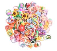 100 Piezas Coleteros pelo Niña, Multicolor Gomas de Pelo Niña, Elástico Mini Gomas pelo, Gomas Pequeñas, Lazo de Pelo Elástico de Pelo Coletero de Niñas Colorido para Niñas Bebé