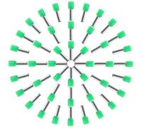 100 Piezas Conectores a Tope de Crimpado Verdes | Plástico y Metal, Instalación Sencilla, Uso en Circuitos Domésticos y Electrónica Automotriz, Gran Capacidad
