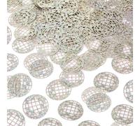 100 Piezas Confeti de Mesa con Bola de Discoteca con Purpurina, para Despedida de Soltera Mesa Centros de Mesa Decoraciones para Años 70 80 Hippie Cumpleaños Regalos de Fiesta Suministros