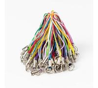 100 piezas correa de cordón para teléfono celular para llaveros, dije para teléfono celular con mosquetón, cordón portátil para teléfono celular para colgantes de llavero USB, color