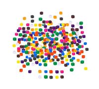 100 Piezas Cubos de Centímetro Juguetes de Conteo Bloques para Apilar Material Didáctico para Aprender Sumas Y Restas Adecuado para Niños Y Profesores, 500 Piezas