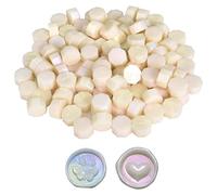 100 Piezas Cuentas de Sello de Cera, Perlas de Cera para Lacrar Octogonales, Color Mezclado, para Sellos de Cera, Cartas, Sobres, Tarjetas, Manualidades, Envoltura de Regalos