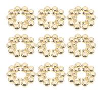 100 Piezas Cuentas para Hacer Joyas Doradas de Plástico Anilla