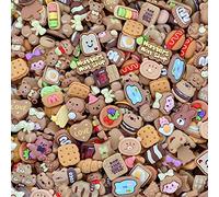 100 piezas Cute Slime Charms Mixed Set Resin Flatback para DIY Craft Making y Ornament Scrapbooking Beads Surtido Candy Fruit Cake Resina Trellis Resin Ornament Kit Making Supplie
