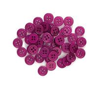 100 piezas de 4 agujeros perla de resina Botones de costura Scrapbooking ropa Inicio Crafts accesorios hechos a mano la tarjeta que hace la decoración de DIY 10-15mm, C, 10mm