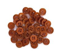 100 piezas de 4 agujeros perla de resina Botones de costura Scrapbooking ropa Inicio Crafts accesorios hechos a mano la tarjeta que hace la decoración de DIY 10-15mm, L, 11.5mm