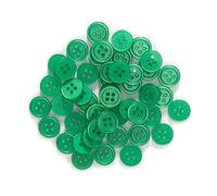 100 piezas de 4 agujeros perla de resina Botones de costura Scrapbooking ropa Inicio Crafts accesorios hechos a mano la tarjeta que hace la decoración de DIY 10-15mm, METRO, 11.5mm