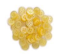 100 piezas de 4 agujeros perla de resina Botones de costura Scrapbooking ropa Inicio Crafts accesorios hechos a mano la tarjeta que hace la decoración de DIY 10-15mm, O, 10mm