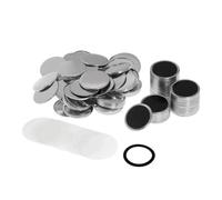 100 piezas de 58 mm, pegatinas magnéticas suaves y resistentes for refrigerador, material for bricolaje, insignia de botón en blanco para casillero de oficina(32MM Strong Magnet)