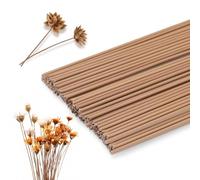 100 piezas de alambre floral amarillo de 40 cm, calibre 2 de 0.07 pulgadas de grosor, tallos de flores para arreglos florales artificiales de papel, manualidades, ramo de flores (amarillo)