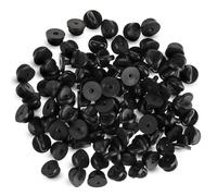 100 piezas de alfileres de goma, alfileres de solapa de goma de PVC, alfileres de seguridad para broche, corbata, sombrero, insignia, insignia, pin de solapa, alfileres de repuesto para insignias de