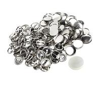 100 Piezas de Botones en 32MM Pin Botones Accesorios Juego de Botones de Solapa con Pin de Seguridad Botón en para Máquina de Fabricación de Insignias, para (100 juegos de insignias