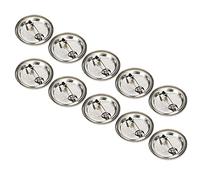 100 Piezas de Broche DIY con Botón de Alfiler en, con Superficie Lisa, Insignia de Seguridad Redonda, Emblema, Piezas de Medalla, Suministros para Recuerdos (Insignias de metal