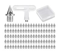 100 Piezas de Clavos de Acero con 1 removedor de Clavos y 1 Caja de Almacenamiento, Clavos de Zapatos para Correr, Clavos de Pista y Campo, Clavos de Repuesto para Zapatos de Correr