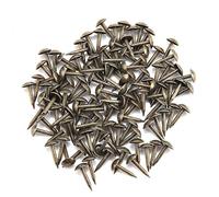 100 piezas de clavos de tapicería de cabeza redonda con forma de cúpula, tachuelas para grapas de hierro gruesas sujetadores para muebles tambor puerta de madera (6 * 12 mm)