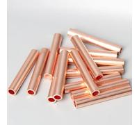 100 Piezas De Conexión Cobre Rojo GT 1,5-16 Mm Tubo Alambre Junta Orificio Cable Que Pasa Accesorios Terminales Engarzado Con Termorretráctil M(GT16)