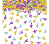 100 piezas de confeti de lámpara de genio, confeti colorido para mesa de lámpara de genio para fiesta temática de Aladino, tetera de papel, decoración de mesa de fiesta de cumpleaños temática mágica