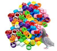 100 piezas de correas para piernas de paloma de 8/10/12 mm, 10 colores, número 001-500 disponible 8mm (0.31in)201-300