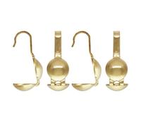 100 piezas de cubierta resistente al deslustre Calotte End Cap nudo cubierta de latón chapado en oro con bucle abierto (copa de 4 mm) para hacer joyas BF82-2