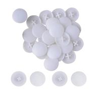 100 piezas de cubiertas de plástico blancas for tuercas y pernos, impermeables, de 17 mm, for rueda excéntrica, cubierta decorativa, 3 en 1, tornillos de cabeza de rosca, hardware.