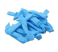 100 piezas de cubiertas for la cabeza del cabello, gorros baño red antitranspirantes for ducha y cocina Para Hogares, Hoteles(Blue)