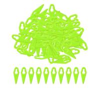 100 piezas de cuchillas de plástico verde, cuchillas de repuesto para cortacésped, accesorios para raspadores de cuchillos de aseo, ST01 ST02 ST04 ST05 ST20 GT3.0 GT4.0 GT50.
