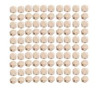 100 Piezas De Cuentas De Madera Octogonales Cuentas De Madera Geométricas Cuentas Espaciadoras Octogonales Para Manualidades, Accesorios De Bricolaje