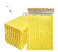 100 piezas de embalaje negro sobres de envío publicitario sobre verde para envío bolsa autosellada acolchado-amarillo-13 * 18cm
