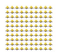 100 piezas de emisores de goteo compensadores de presión ajustables, conectores de riego multiflujo para plantas en maceta, árboles frutales, macizos de flores y sistemas de jardinería al aire libre
