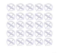 100 piezas de espaciadores de sistema de nivelación de azulejos y cuñas para azulejos de suelo y pared que proporcionan un espacio constante y una fijación estable (blanco 1 mm)