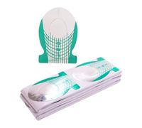 100 piezas de formas de arte de uñas, prácticas y amigables, suministros de arte, soporte de papel flexible para entrenamiento y herramientas de diseño de uñas de salón