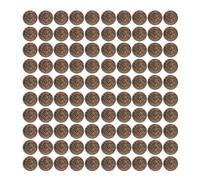 100 piezas de juego de tesoros de alta simulación detallada de juguete de plástico para juegos de mesa, decoraciones de fiesta, cumpleaños, tema pirata, favores de fiesta (Monedas piratas de bronce