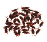 100 Piezas de Juguetes de Cucarachas Falsas, Regalos de Broma Realistas para Fiestas de Halloween y Reuniones Familiares, Plástico No Tóxico, Cada uno de Aprox. 2,7x0,7 Pulgadas