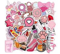 100 Piezas De Lindas Pegatinas, Pegatinas De Niñas, Pegatinas Rosas, Pegatinas Impermeables, Pegatinas Decorativas Para Decorar Álbumes De Recortes, Ordenadores, Vasos, Etc.