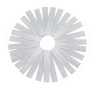 100 piezas de malla protectora para cabeza de flores, 12 cm, protección de brotes de rosas para floristerías (transparente)