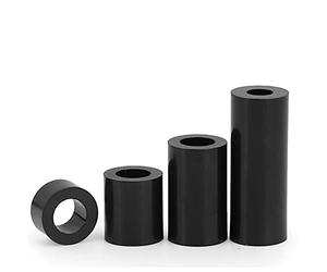 100 piezas de nylon negro doble pasada espaciador columna M8.2 x 14 x 8 mm sujetadores, para DIY moldes Drones telescopios sujetadores mecánicos electrónicos.