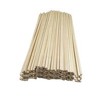 100 piezas de palos de madera sin terminar para manualidades, modelos, suministros de construcción, 100 cm, color madera