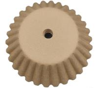 100 piezas de papel de filtro de café en forma de flor W250/90 con agujeros para ollas de café expreso y moka, filtro fino de madera natural para una extracción uniforme y sabor puro, (marrón)