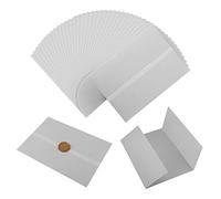 100 Piezas de Papel de Vitela Blanco para Invitaciones, 13x18cm Predoblado Papel de Vitela para Invitaciones Sobre de Invitación para Invitaciones de Boda Baby Shower Invitaciones de Cumpleaños