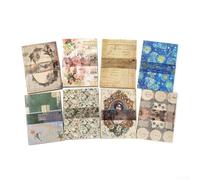 100 piezas de papel estético vintage para álbumes de recortes, insertos de diario, fondos de collage, proyectos de manualidades, papel ligero de 100 x 140 mm (5 pósteres modernos)