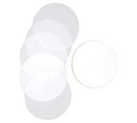 100 Piezas de Película de Insignia, Láminas de Insignia Redondas, Material de PVC Transparente, Cubiertas de Película Circular, Película Protectora de Insignia de Protección de Patrón (50MM)