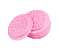 100 piezas de pestañas para pestañas, palé de PVC, redondo, duradero, suministros de extensión de pestañas para mujer, principiantes, regalo para el hogar, cosméticos, color rosa