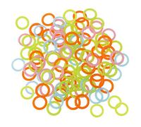 100 piezas de plástico para hacer ganchillo, anillo de ganchillo, herramienta de gancho circular para bolso, asiento de coche, 1,5 cm