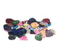 100 piezas de púas de guitarra accesorios de instrumentos musicales de púas de colores mezclados con caja portátil para guitarras acústicas eléctricas bajas