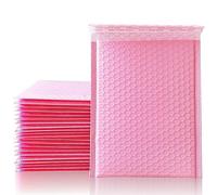 100 piezas de sobres de correo acolchados con burbujas de correo rosa para embalaje, bolsas de burbujas de envío autoselladas, suministros-100 piezas rosa-11 * 15 cm
