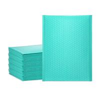 100 piezas de sobres de correo acolchados con burbujas de correo rosa para embalaje, bolsas de burbujas de envío autoselladas, suministros-100 piezas verde-18 * 23 cm
