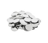 100 piezas de suministros for fabricar botones de llavero, llaveros de metal de doble cara for máquinas de botones de insignias de 25 mm, 32 mm y 37 mm. para casillero de oficina(100Pcs 32mm)
