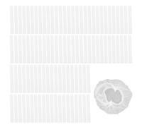 100 Piezas De Tapa De Cabello Blanco, Tapas A Prueba De Polvo De Fábrica, Cubierta De Cabeza No Tejida, Adecuada Para Cocina, Fábrica, Laboratorio.