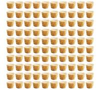 100 piezas de tapones de corcho cónicos de madera, tapones de corcho de vino reutilizables para botellas, tapones de sellado para bar, manualidades DIY, accesorios de cocina (8x6x10mm)
